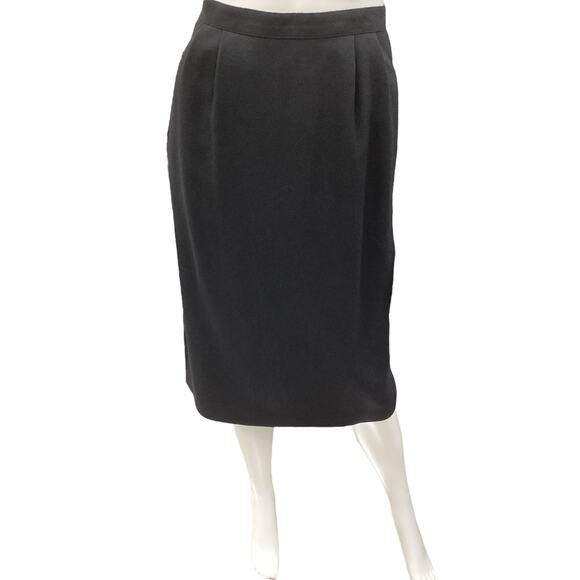 Vintage Nolan Miller 2 Piece Outfit Women’s SZ 4 Blazer + Skirt 100% Wool Black - Picture 6 of 9